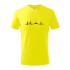 Ekg Jeseníky - Tričko detské bavlnené - 104-110cm / 3-4 roky ( Citrónová )