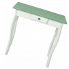 CONSOLE TABLE WITH WHITE RETRO šedozelené pultu (CONSOLE TABLE WITH WHITE RETRO šedozelené pultu)