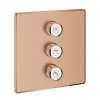 Grohe Grohtherm SmartControl - Ventil pod omietku na 3 spotrebiče, kefovaný Warm Sunset 29127DL0
