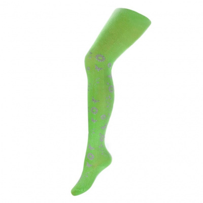 Detské bavlnené pančucháče 3D New Baby zelené Farba: Zelená, Veľkosť: 128 (7-8 rokov)