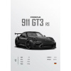 CUKROVÁ TLAČ jedlý obrázok na tortu Cukrová hmota Porsche 911 GT3 + MENO TEXT