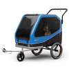 KLARFIT Goldie Buggy, príves na bicykel, 324 l, max. 40 kg, skladací, odolný voči poveternostným vplyvom (BCT1-Jogger Blue)