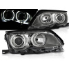 BMW E46 01-05 SEDAN, KOMBI - predné chrom svetlá s ANGEL EYES LED