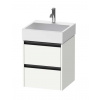 Duravit Ketho.2 Umývadlová skrinka, 55x48x46 cm, 2 zásuvky, matná biela K25274018180000