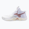 Dámske volejbalové topánky Mizuno Wave Momentum Elite Mid white/rose elegance/lava falls
