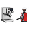 Rancilio Silvia BC PID + Eureka Mignon Libra 65 All Purpose, CR ferrari red