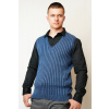Elegantná pletená vesta Laos BB modra L