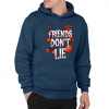 Friends don't lie – pre fanúšikov seriálu Stranger Things - pánska mikina s potlačou - Tričkový | L | Navy | Mikina s kapucňou - pánska