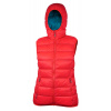 Dámska páperová vesta Warmpeace Yuba Lady Hibiscus/harbor blue L