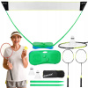 BADMINTONOVÝ SET 2 RAKETY SIEŤ + 2 RAKETY BADMINTONOVÉ RAKETY (XXL BADMINTON SET 2 RAKETY HRACIE RAKETY SIEŤ 2 BADMINTON RAKETY)