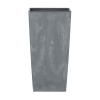 Plastový kvetináč s vložkou Urbi Square Beton Effect Marengo 26,5 x 26,5 x 50 cm PROSPERPLAST