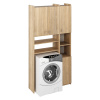 Tempo Kondela Skrinka nad práčku s regálom, dub sonoma, MIRALI