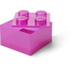LEGO® box s víkem třpytivě růžový 40090801