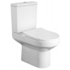 Aqualine VERMET WC kombi mísa, spodný/zadný odpad, biela
