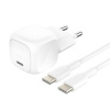 Belkin BOOST CHARGE™ 20W USB-C Power Delivery PPS nástěnná nabíječka + 1m USB-C na USB-C kabel, bílá WCA009kq1MWH-B6