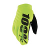 100% BRISKER Gloves, Fluo Yellow/Black - L