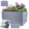 Vyvýšený záhon z plastu VYSOKÁ KVETINÁČ 80x140x110 PVC