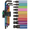 Sada imbusové kľúče 9 ks Hex Plus multicolor WERA