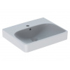 GEBERIT SMYLE SQUARE 50 x 41cm umývadlo hranaté, s otvorom, s prepadom, keramika, biela, 500.256.01.1