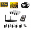 WiFi kamerový set s 4 WiFi IP Full HD kamerami - Bez HDD