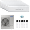 Klimatizácia Samsung WINDFREE Elite S2 5x multisplit (4x 2,5kW + 3,5kW) + vonkajšia 10kW (4x 2,5kW + 3,5kW / vonk. 10kW)