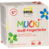 KREUL Sada prstových farieb na textil MUCKI - 4 x 150 ml (Farby na textil pre deti)
