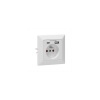 Elektrická zásuvka ORNO OR-AE-13232, 1x 250V s USB a USB-C nabíječkou pod omítku, bílá