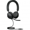 Jabra Evolve2 40 SE Slúchadlá s mikrofónom Kábel Pres hlavu Hovor / hudba USB Typ-A Čierna (24189-989-999)