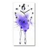 Nástenné hodiny tiché Ilustrácie moda 30x60 cm