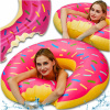 Veľký Plávacie koleso 120 cm RUŽOVÝ DONUT nafukovací matrac do vody šiška
