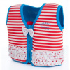 Vesta na plavání JACKET ORIGINAL, KONFIDENCE l proužek/červená