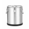 Nerezová termoska Kitchen Line na prepravu potravín, HENDI, Kitchen Line, 36L, Strieborná, ø380x(H)455mm