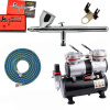 Airbrush set:Kompresor AS-196 a pištoľ Iwata Revolution HP-CR3 +hadica +stojan (Airbrush Iwata Revolution HP-CR3 0,3mm + Kompresor + Hadica 3m + stojan)