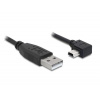 Delock kábel USB 2.0 A-samec > USB mini-B 5-pin samec pravoůhlý, 0,5m