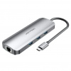 Vention TOLHB dokovacia stanica a replikátor portov Kábel USB 3.2 Gen 1 (3.1 Gen 1) Type-C Strieborná (TOLHB)