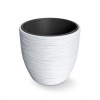PROSPERPLAST Kvetináč FURU biely 34,9cm