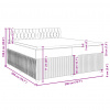 vidaXL Boxspring posteľ s matracom modrá 200x200 cm látka - Modrá - 212265-195545