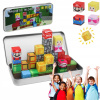 Magnetické kocky 35 ks Konštrukčné štvorcové bloky Pixely Kocky