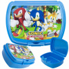 Stor delený plastový box na desiatu Ježko Sonic 40520