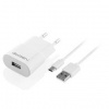 Nabíjačka do siete GoGEN ACH 103 MC, 1x USB 1A + microUSB kábel 1m (ACH103MCW) biela