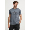 Bavlnené tričko Alpha Industries Basic 100501.412, šedá farba, vzorovaný