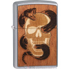 Benzínový zapalovač Zippo WOODCHUCK SKULL&SNAKE (Limitovaná edice, Benzín zdarma)