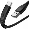 Kábel Begli USB - USB typ C 3 m biely