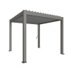 Biohort Pergola 3 x 3 kremeňovo sivá/strieborná 312 x 312 cm