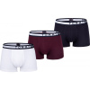 Tommy Hilfiger 3P TRUNK tmavo modrá,biela,vínová Pánske boxerky S
