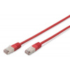 Digitus DK-1531-005/R patch Cat5E, SF/UTP, 0,5m, červený