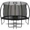Aga Sport Exclusive Trampolína 366 cm, čierna, ochranná sieť a rebrík