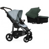 TFK Mono4 2v1 Blue Dual Color Combi carrycot + Seat unit Nafukovacie kolesá Hlboká vanička Olive