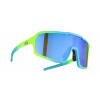 Neon Okuliare ARIZONA, rámček CRYSTAL YELLOW - CYAN MAT, sklá MIRROR BLUE CAT 3