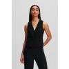 VESTA KARL LAGERFELD TAILORED WAISTCOAT BLACK